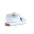 Фото #16 товара DC Lynx Zero ADYS100615-HWG Mens White Leather Skate Sneakers Shoes