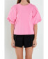 ფოტო #1 პროდუქტის Women's Poplin Sleeve Combo T-shirts