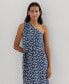 ფოტო #4 პროდუქტის Women's Floral Belted Jersey One-Shoulder Dress