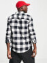 Фото #2 товара ASOS DESIGN shirt in black and white buffalo check