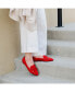 ფოტო #7 პროდუქტის Women's Muriel Bow Detail Pointed Toe Flats