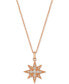 Фото #2 товара Strawberry & Nude™ Diamond Star Pendant Necklace (1/4 ct. t.w.) in 14k Gold or Rose Gold