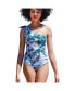 Фото #1 товара Green Garden Reversible One-Shoulder One-Piece Swimsuit