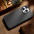 Фото #16 товара Skórzane etui iPhone 14 Pro magnetyczne z MagSafe Litchi Premium Leather Case czarny