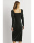 Фото #2 товара Boden Velvet Jersey Midi Dress Women's