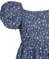 Big Girls Tiered Floral-Print Chambray Dress