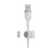 Фото #2 товара Belkin PRO Flex USB-A auf Lightning Silikon-Kabel"Weiß USB-A auf Lightning 3m