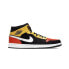 Фото #2 товара Кроссовки Nike Air Jordan 1 Mid Black Amarillo Orange (Желтый, Красный, Черный)