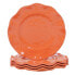 Фото #1 товара Perlette Coral Melamine 4-Pc. Dinner Plate Set