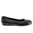 Фото #1 товара Softwalk Sonoma S1862-013 Womens Black Leather Slip On Ballet Flats Shoes