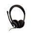 Фото #8 товара Игровая гарнитура V7 HU521-2EP - Headset - Head-band - Office/Call center - Чёрный, Серебристый - Двухканальная - Кнопка