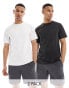 Фото #1 товара ASOS 4505 Icon training t-shirt with quick dry 2 pack in black and white