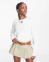 Фото #1 товара Weekday Essnence standard long sleeve top in white