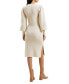 ფოტო #2 პროდუქტის Women's Kessp Puff-Sleeve Midi Sweater Dress