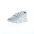 Reebok Zig Dynamica 4 Womens Gray Canvas Lace Up Lifestyle Sneakers Shoes