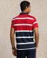 Men's Team USA Custom Slim-Fit Stretch Striped Mesh Polo Shirt