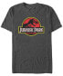 Фото #1 товара Jurassic Park Men's Classic Distressed Logo Short Sleeve T-Shirt