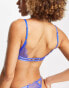 Фото #2 товара Bluebella Nyane eyelash lace detail triangle bralette in blue