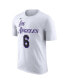 Фото #1 товара Men's LeBron James White Los Angeles Lakers 2022/23 City Edition Name and Number T-shirt
