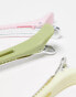 Фото #4 товара Monki 3 pack hair clips in pastel multi