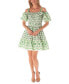 Фото #1 товара Women's Printed Off-The-Shoulder Dress