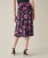 Women's Printed Pull-On Midi Skirt