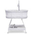 Delta Children Curve Bassinet - White and Gray