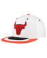 Mitchell Ness Men's White Chicago Bulls Day 4 Snapback Hat