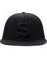 Фото #3 товара Men's Penn State Nittany Lions Black On Black Fitted Hat
