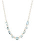 ფოტო #1 პროდუქტის Gold-Tone Baguette Stone Statement Necklace, 16" + 3" extender