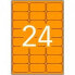 Этикетки для принтера Apli Оранжевый 64 x 33,9 mm