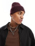 Фото #3 товара Calvin Klein daddy wool beanie in burgundy