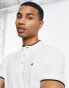 Jack & Jones Essentials grandad polo with tipping in white 2XL - фото #4