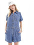 Фото #1 товара Levi's Heritage romper playsuit in blue wash denim