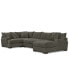 Фото #4 товара Rhyder 4-Pc. 80'' Fabric Sectional Sofa with Chaise, Created for Macy's