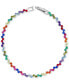ფოტო #1 პროდუქტის Multicolor Cubic Zirconia Link Bracelet in Sterling Silver