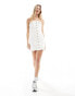 Фото #2 товара Tommy Jeans bustier mini dress in white wash