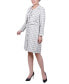 Фото #3 товара Women's Long Sleeve Tweed Dress Set, 2-Pc.