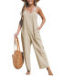 Фото #1 товара Women's Tapered Pinafore Jumpsuit
