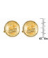ფოტო #2 პროდუქტის Gold-Layered 2004 Keelboat Nickel Bezel Coin Cuff Links