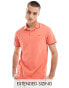 Фото #1 товара GANT logo tipped pique polo in pink