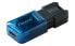 Фото #8 товара Kingston DataTraveler 80 - 64 GB - USB Type-C - 3.2 Gen 1 (3.1 Gen 1) - 200 MB/s - Cap - Black - Blue