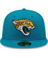 ფოტო #2 პროდუქტის Men's Teal Jacksonville Jaguars Omaha 59FIFTY Fitted Hat