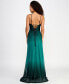 Фото #2 товара Juniors' Strappy Glitter Slim-Fit Gown
