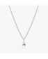 Silver Delicate Solitaire Pendant - Elise Pendant Silver