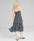 Фото #2 товара Women's Tiered-Ruffle Sleeveless Midi Dress, Created for Macy's