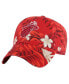 ფოტო #1 პროდუქტის 47 Brand Men's Red Miami Heat Tropicalia Floral Clean Up Adjustable Hat