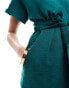 Closet London kimono wrap dress in emerald