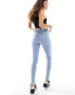 Dr Denim Petite Solitaire high waist super skinny jeans in beck pale plain wash