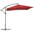 Фото #6 товара Садовый зонт на квадратном выносе 250 x 250 см бордовый Uniprodo